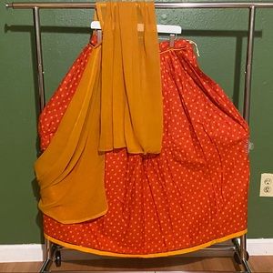 Orange lengha